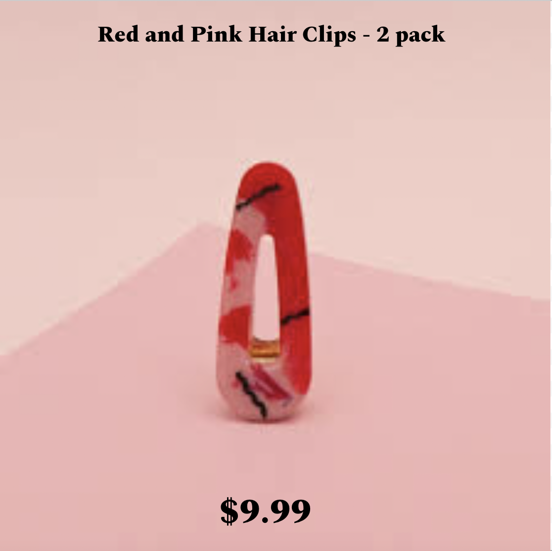 Red Hairclips